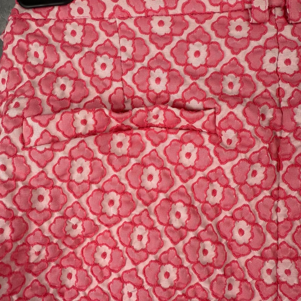 Blue Rain Pink Floral Geometric High Waisted Shorts Womens Small Girlhoodcore - Picture 14 of 16